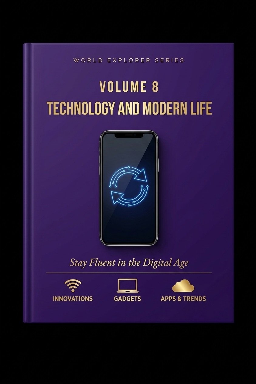 Volume 8 cover — Technology, Slang, and Everyday Essentials
